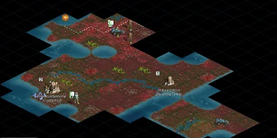 A small map, very early on in the game