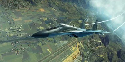 A Russian MiG-29 'Fulcrum'