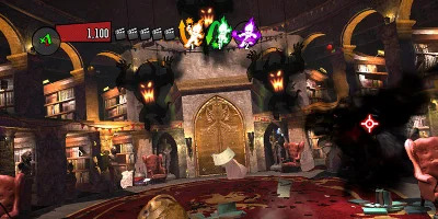 Ghostly shooting background