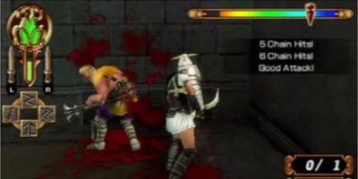 A one-on-one fight in a dark room