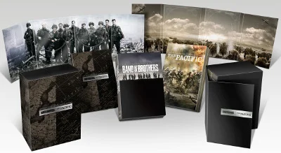Band Of Brothers et The Pacific Boîtes avec illustrations