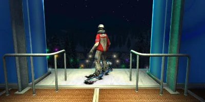 snowboarding race start off point