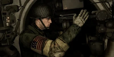 Soldier in a tank