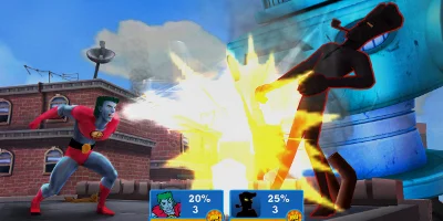 Cpt Planet fightiing ghost man