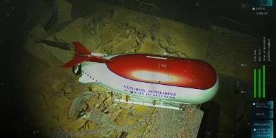 a bot swimming towards the ship