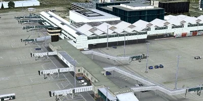A view of the terminal at Birmingham City Airport