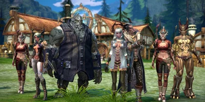 Characters all lined up
