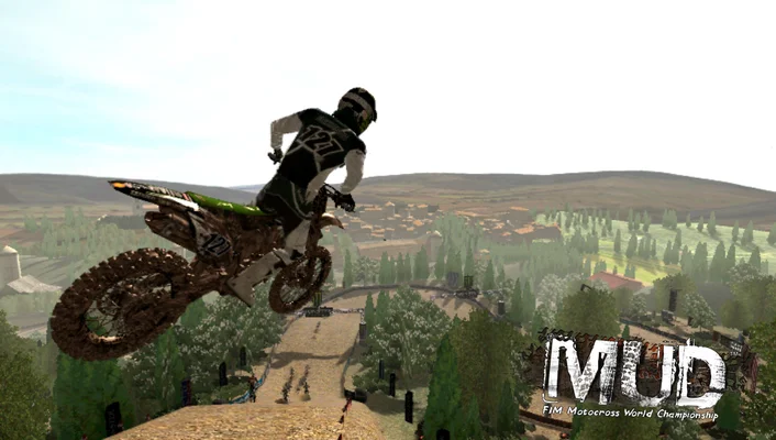 Biker hitting a jump