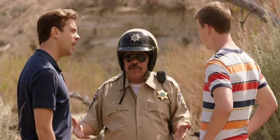 David et Kenny avec un flic