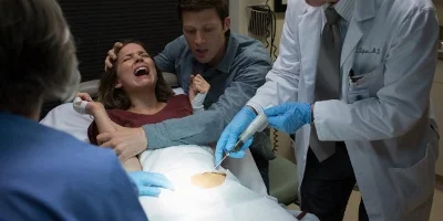 Samantha à l'hôpital