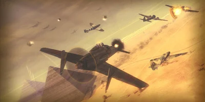 A German prototype shooting down bombers over Egypt