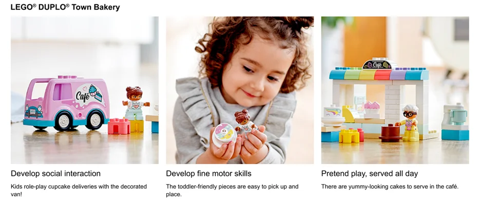 Gros plans de l'ensemble LEGO Duplo