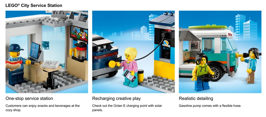 close ups of Service Station