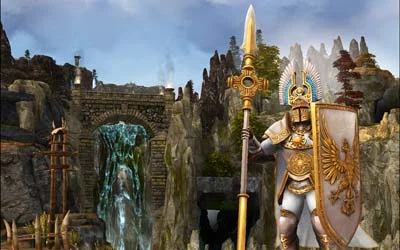 knight in golden armor