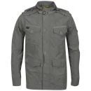 Brave Soul Men's 3/4 Length Oxford Jacket - Sage - S - Sage Image 1