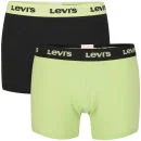 Levi's Men's Nortonville 2-Pack Boxer - Black/Lettuce Green - S - Black/Lettuce Green Image 1