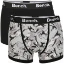 Bench Men's 2-Pack Camo Boxer - Black - S - Noir Image 1