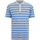 Gola Men's Yarn Dyed Stripe Polo Shirt - Grey/Blue - S - Gris/Bleu Image 1
