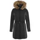 Brave Soul Women's Neema Panel Padded Coat - Black - 8 - Noir Image 1