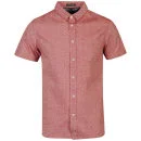 Brave Soul Men's Levinasb Short Sleeve Shirt - Red - S - Rouge Image 1