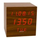Karlsson Table Alarm Clock - LED Cube Image 1