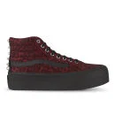 Vans Women's Sk8-Hi Platform Studded Hi-Top Trainers - Red - 3 - Rouge Image 1