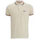 Crosshatch Men's Krylax Polo Shirt - Vapourous Grey - S - Crème Image 1