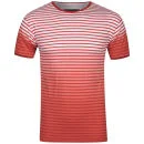 Soul Star Men's Mana Striped T-Shirt - Red - S - Rouge Image 1