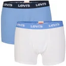 Levi's Men's Nortonville 2-Pack Boxer - Bluebird/White - S - Bluebird/White Image 1