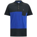 Rip Curl Men's Hot Stuff Polo Shirt - Charcoal/Blue - S - Gris Image 1