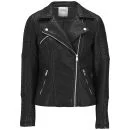 ONLY Women's Fly PU Biker Jacket - Black - XS/UK 4 - Noir Image 1