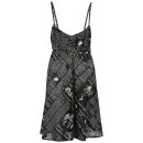 John Galliano Women's News Print Beach Dress - Black - 12 - Noir Image 1