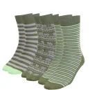 Green Treat Men's 3 Pack Sock Gift Set - Green - One Size - Vert Citron Image 1