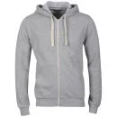 Brave Soul Men's Adrian Hooded Zip Through - Grey Marl - S - Gris Chiné Image 1