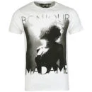 Ringspun Men's Photo Print T shirt Bonjour - White - S - Blanc Image 1