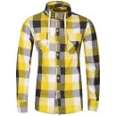 Crosshatch Men's Hubble Shirt - Yellow - S - Citron Image 1