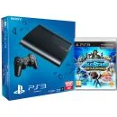 PS3: New Sony PlayStation 3 Slim Console (500 GB) - Black - Includes PlayStation All Stars Battle Royale Image 1