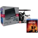 Playstation 3 PS3 Slim 320GB Console: Bundle (Includes Batman Arkham City And Karate Kid 2010 Blu-ray) Image 1