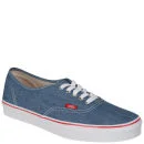 Vans Authentic Canvas Trainers - Denim - 3 - Dark Blue Image 1