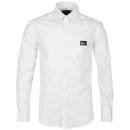 Le Breve Men's Italy Long Sleeved Shirt - White - S - Blanc Image 1