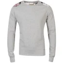 Brave Soul Men's Hector Sweatshirt - Grey Marl - S - Gris Chiné Image 1