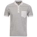Boxfresh Men's Kacia2 Yarn Dyed Stripe Summer Polo - White - XS - Blanc Image 1