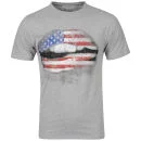 Cinch Men's Lips Photo Print T-Shirt - Grey Marl - S - Gris Chiné Image 1