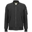 Brave Soul Men's Flyer Bomber Jacket - Black - S - Noir Image 1