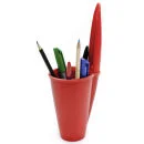 Pen Lid Shaped Pen Holder - Red Image 1