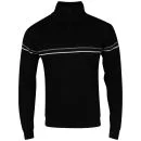 Cutting Edge Men's Wiltshire Half Zip Neck Knit - Black - S - Noir Image 1