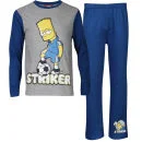 The Simpsons Boys' Striker Pyjama Set - Grey Marl/Blue - 3-4 ans - Grey Marl/Blue Image 1