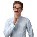 Moustache Themed Glasses Image 1
