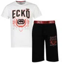 Ecko Men's Loungewear Set - White/Black - S - White/Black Image 1