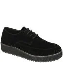 Odeon Women's Lace Up Creepers - Black - 3 - Noir Image 1